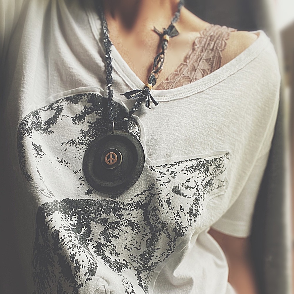 Keep The Peace Necklace & Earrings ☮️ - Picture 15 of 16
